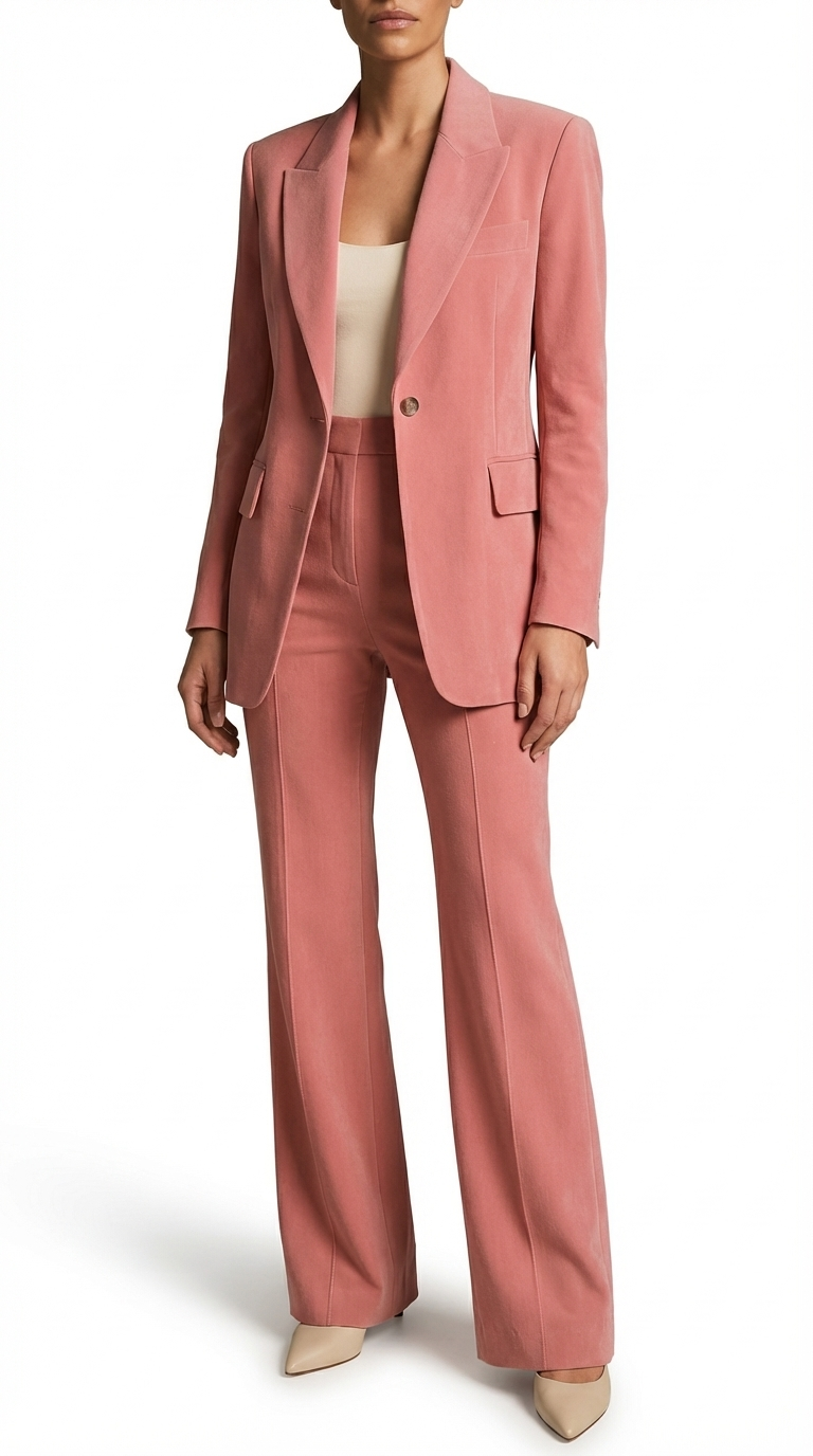 Women’s Tailored Blazer and Wide-Leg Pants Set