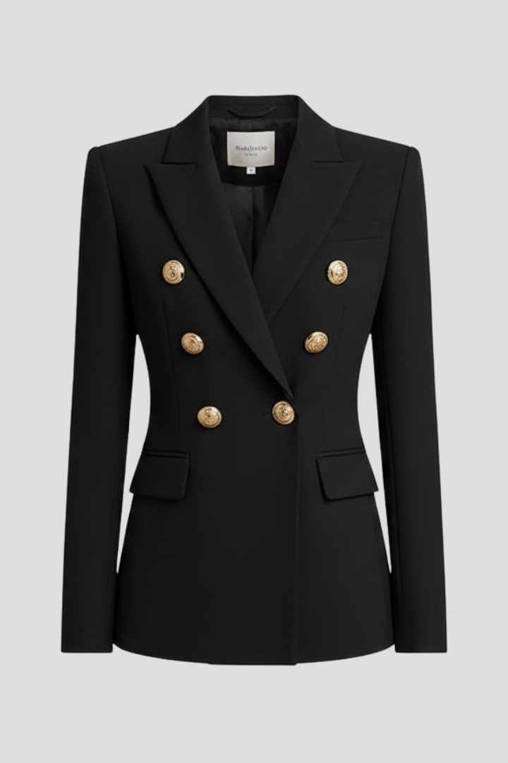 Women's Double-Breasted Button Blazer