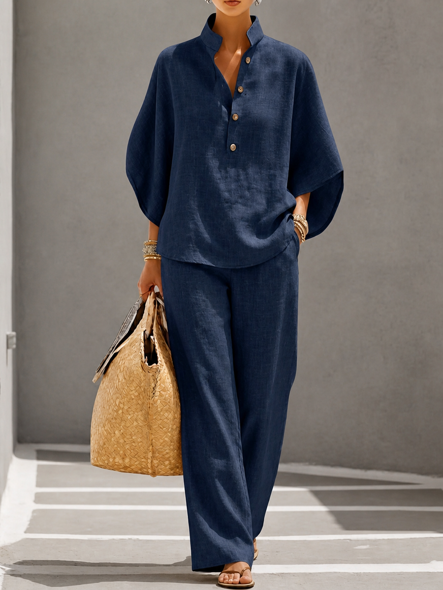 Vivian | Stand-Collar Two-Piece Set
