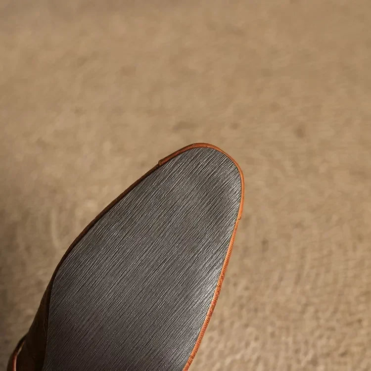 Becky Genuine Leather Mules