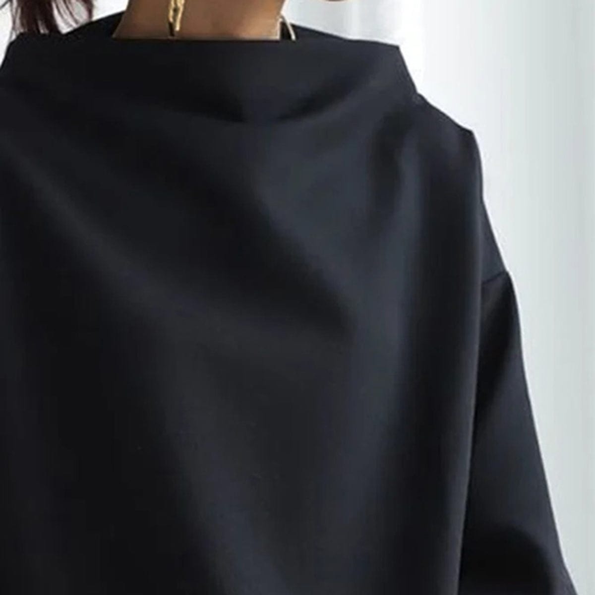 Isabella - Soft Knit Top with High Neck