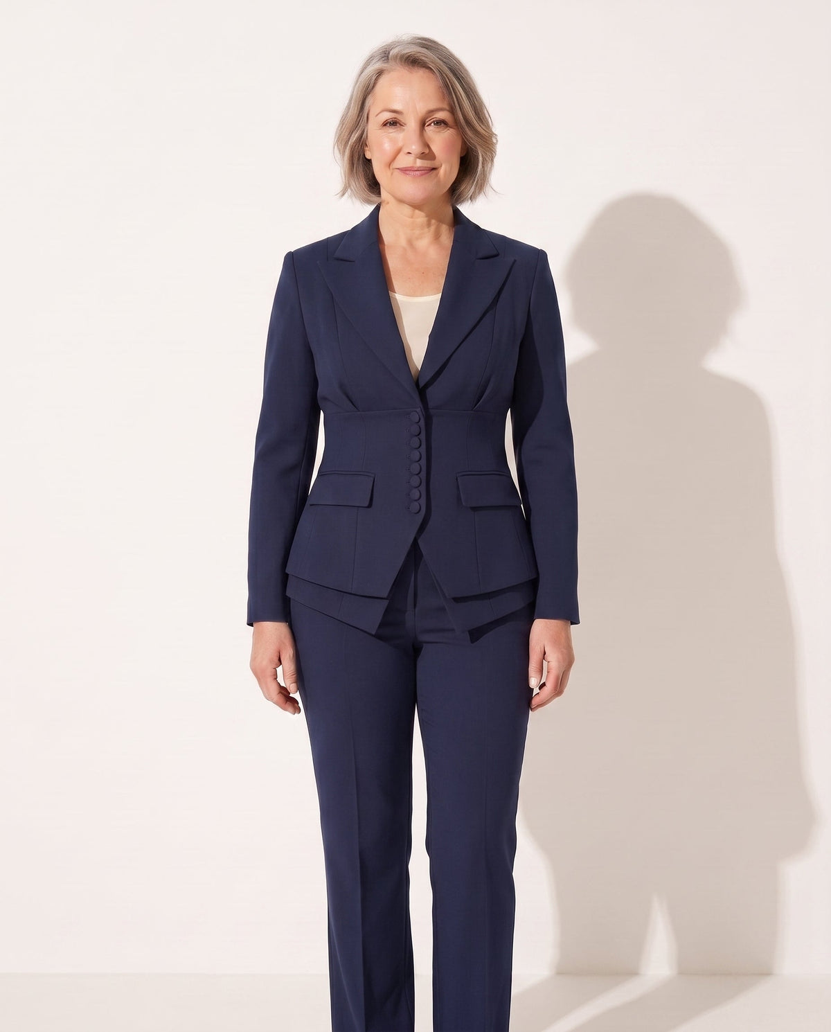 Anouk | Tailored Wide Leg Trousers Blazer Suit Set