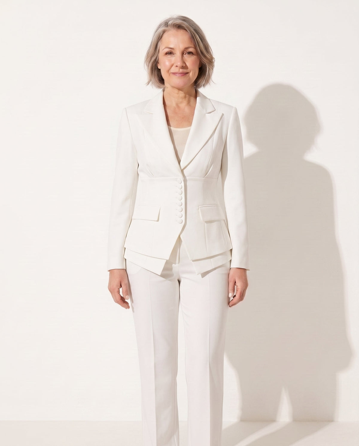 Anouk | Tailored Wide Leg Trousers Blazer Suit Set
