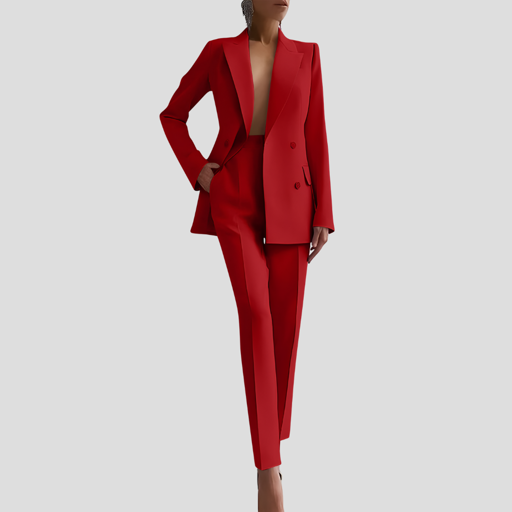 Ghislaine | Womens Velvet Blazer Trouser Co-Ord Set