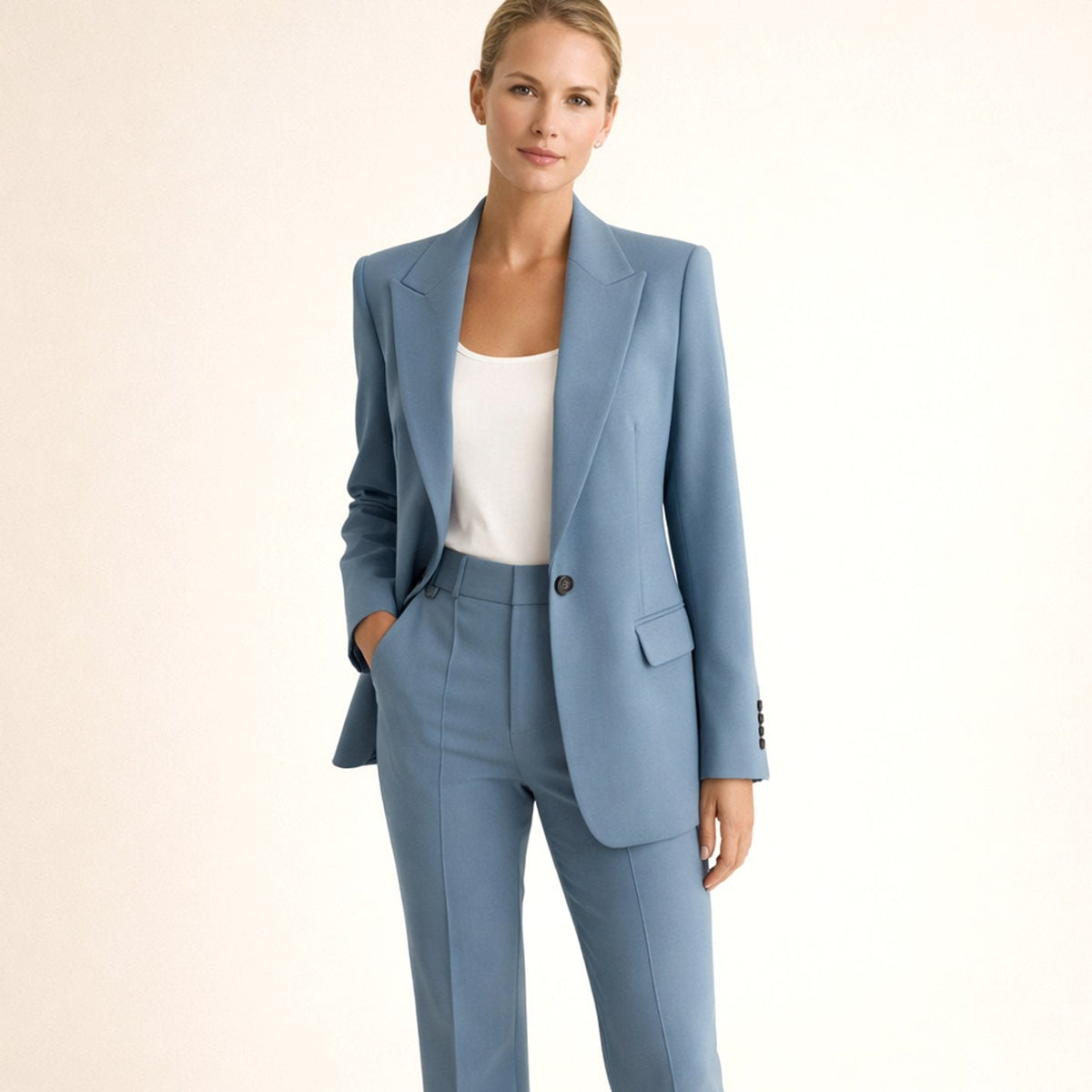 Aria | Women's Wide-Leg Flare Blazer Pant Suit Set