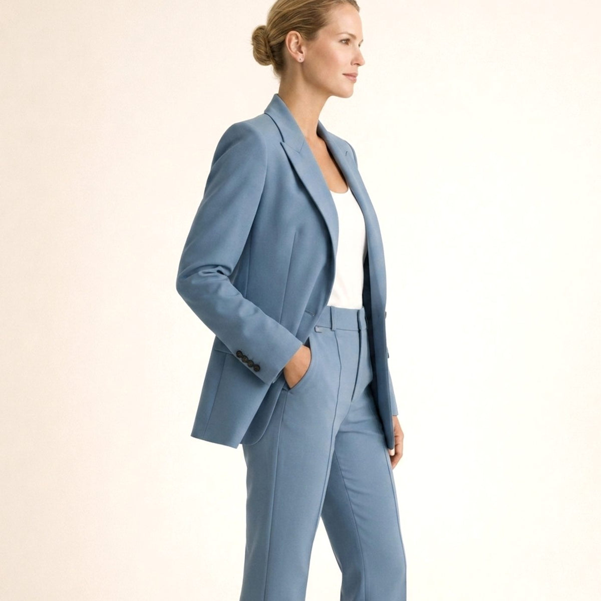 Aria | Women's Wide-Leg Flare Blazer Pant Suit Set