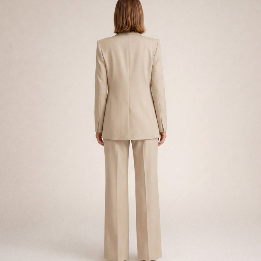 Aria | Women's Wide-Leg Flare Blazer Pant Suit Set