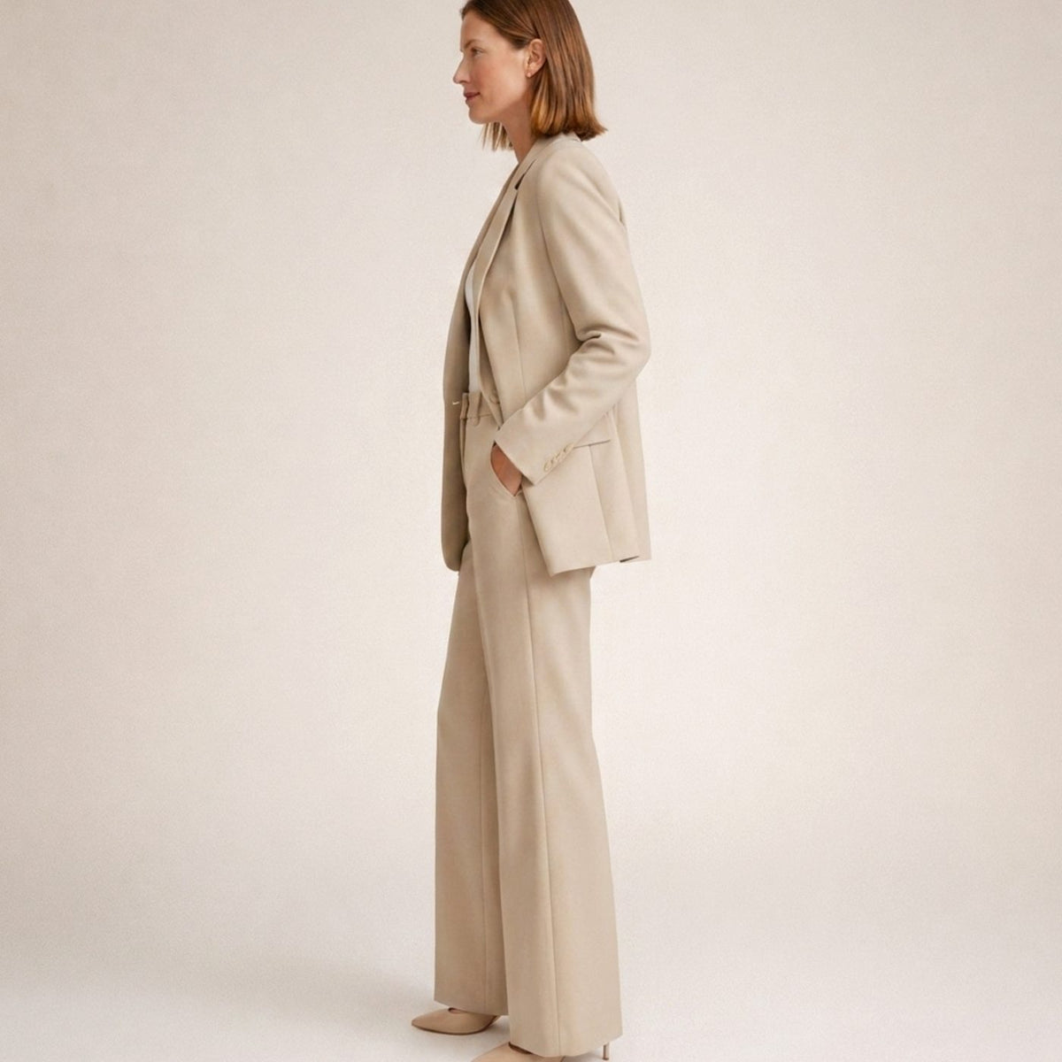 Aria | Women's Wide-Leg Flare Blazer Pant Suit Set
