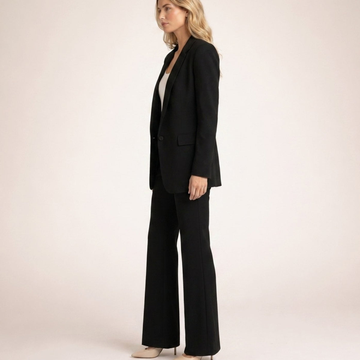 Aria | Women's Wide-Leg Flare Blazer Pant Suit Set